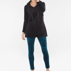 Chico's Zenergy Velour Printed Leggings EUC